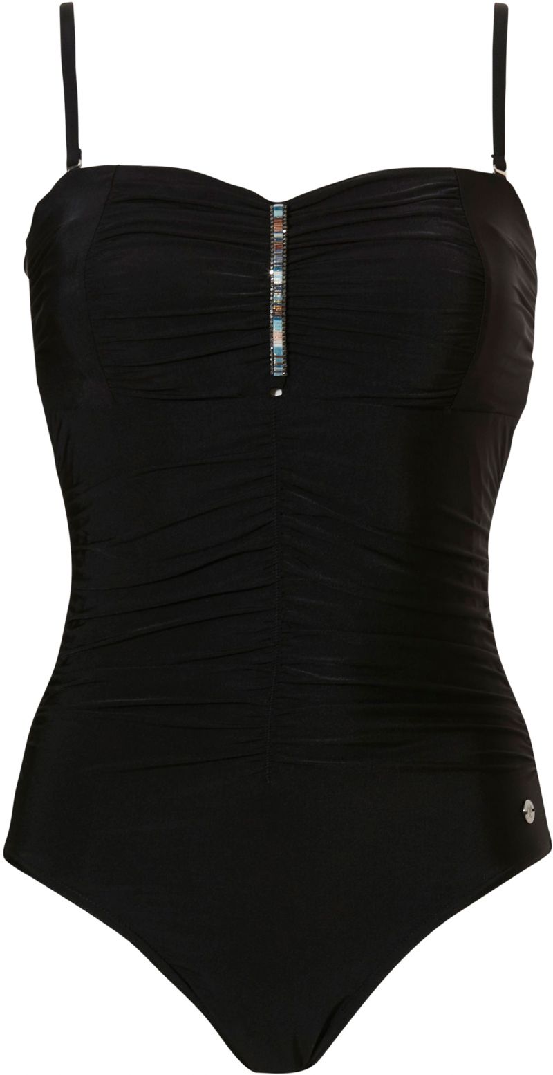 Pastunette Corrigerend bandeau badpak zwart 46 -