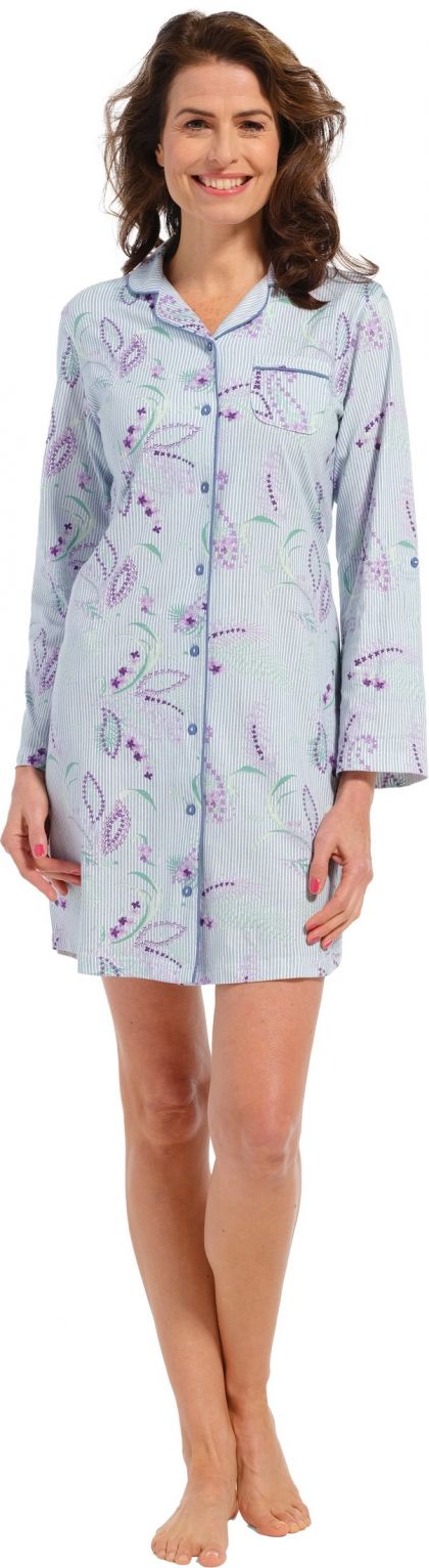 Pastunette Doorknoop nachthemd 95cm groen 38 -