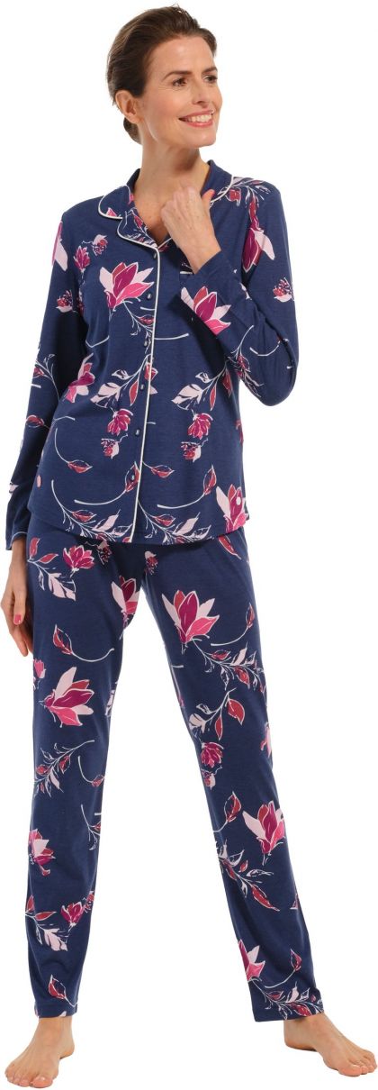 Pastunette Doorknoop pyjama blauw 38 -