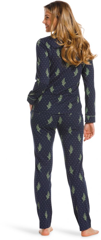 Pastunette Doorknoop pyjama blauw 52 -