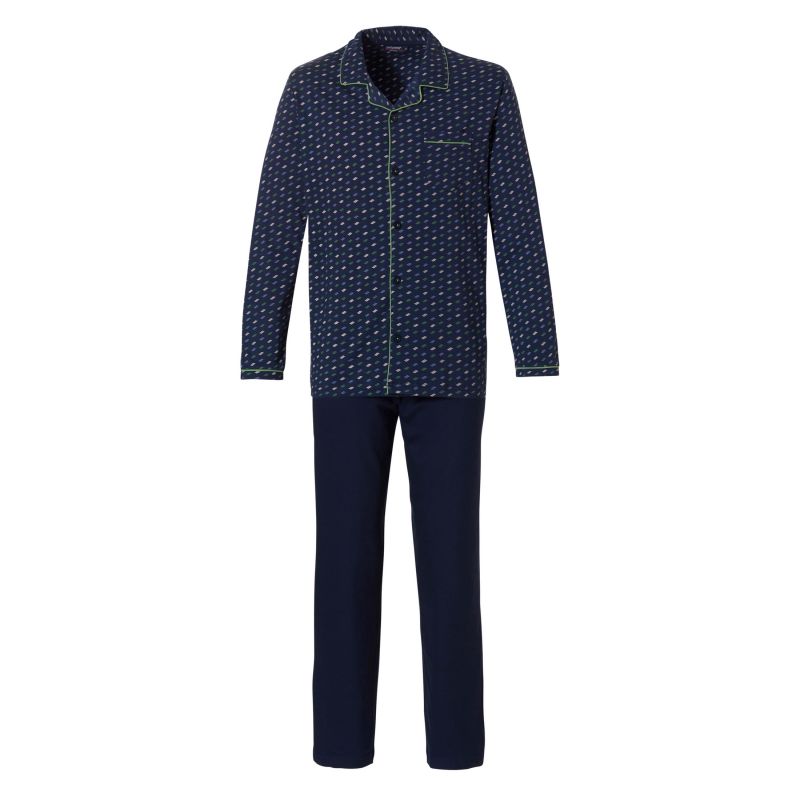 Pastunette Doorknoop pyjama blauw 58 -