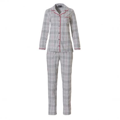 Pastunette Doorknoop pyjama grijs 46 -