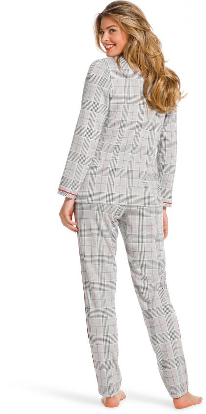 Pastunette Doorknoop pyjama grijs 46 -