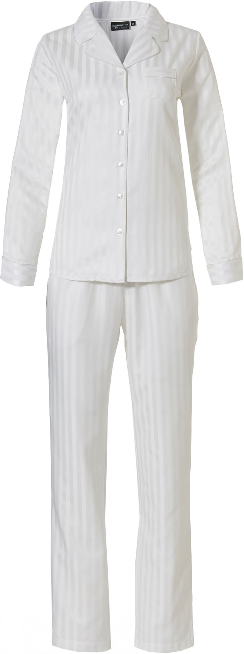 Pastunette Doorknoop satijne pyjama champagne 36 -