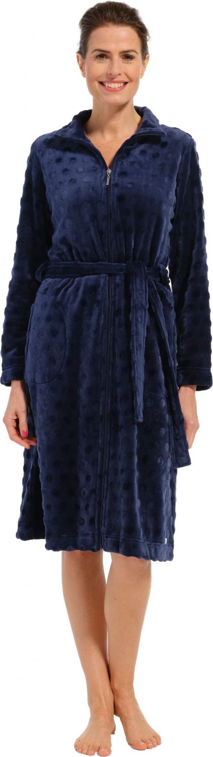 Pastunette Fleece kamerjas met rits 110cm blauw 36/38 -