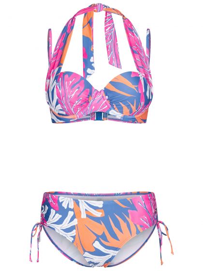 Pastunette Halter bikini set soft foam cup blauw 46 -