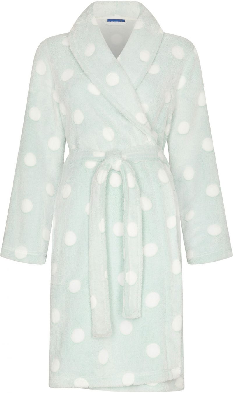 Pastunette Kamerjas Morning gown shawlcollar 100cm zartgrün S -