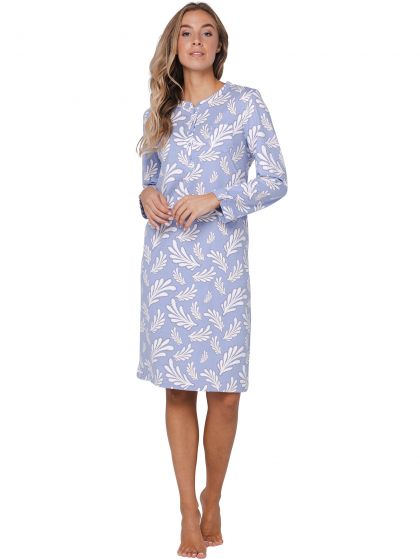 Pastunette Nachtkleed 100% Katoen blauw 50 -