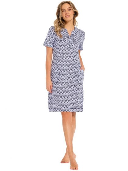 Pastunette Nachtkleed 100cm blauw 40 -