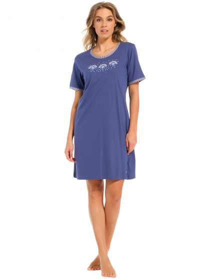 Pastunette Nachtkleed 95Cm blauw 42 -