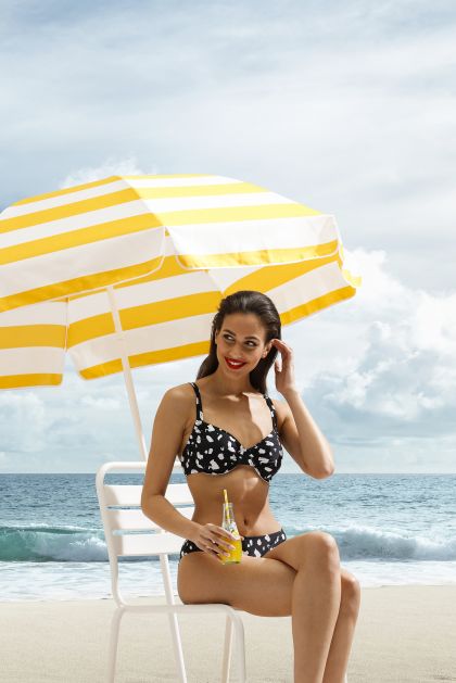 Pastunette Niet voorgevormde bikini met beugel zwart 46 -