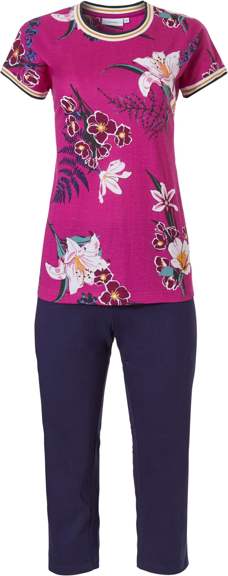Pastunette Pyjama 7/8 pants fuchsia 36 -
