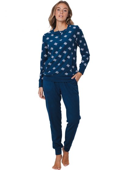 Pastunette Pyjama badstof blauw 36 -