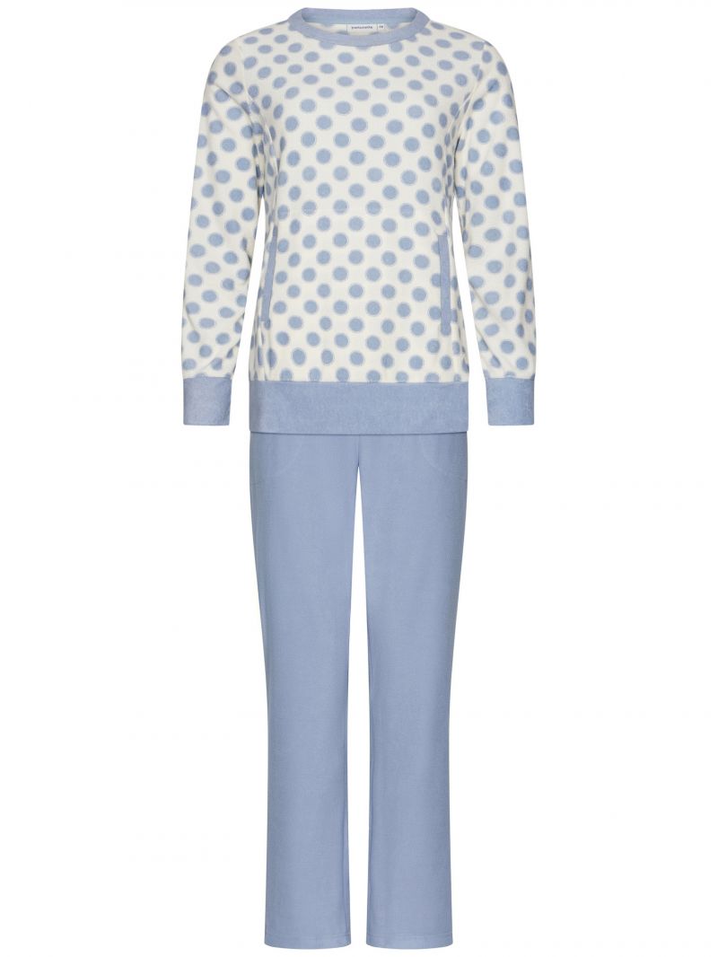 Pastunette Pyjama badstof blauw 46 -