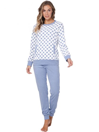 Pastunette Pyjama badstof blauw 46 -