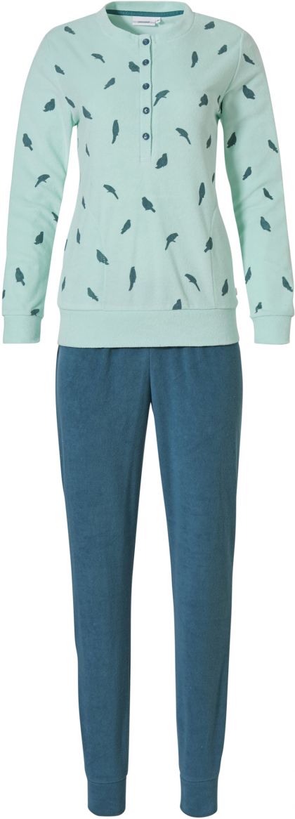 Pastunette Pyjama badstof turquoise 46 -