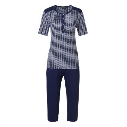 Pastunette Pyjama capri blauw 40 -