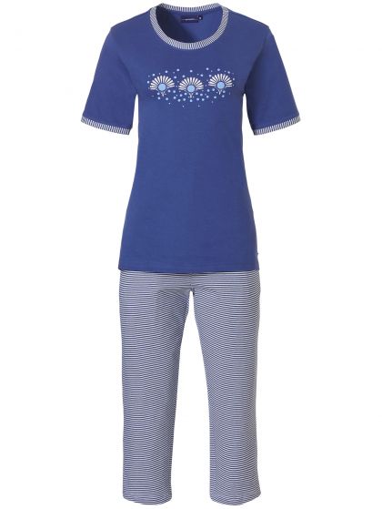 Pastunette Pyjama capri broek blauw 42 -
