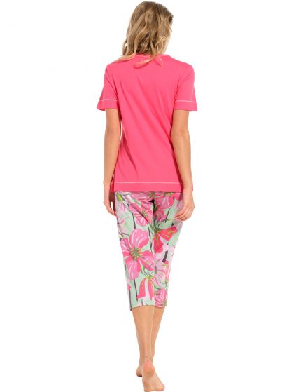 Pastunette Pyjama capri broek fuchsia 36 -