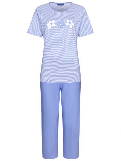 Pastunette Pyjama capri pants blauw 36 -