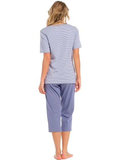 Pastunette Pyjama capri pants blauw 36 -