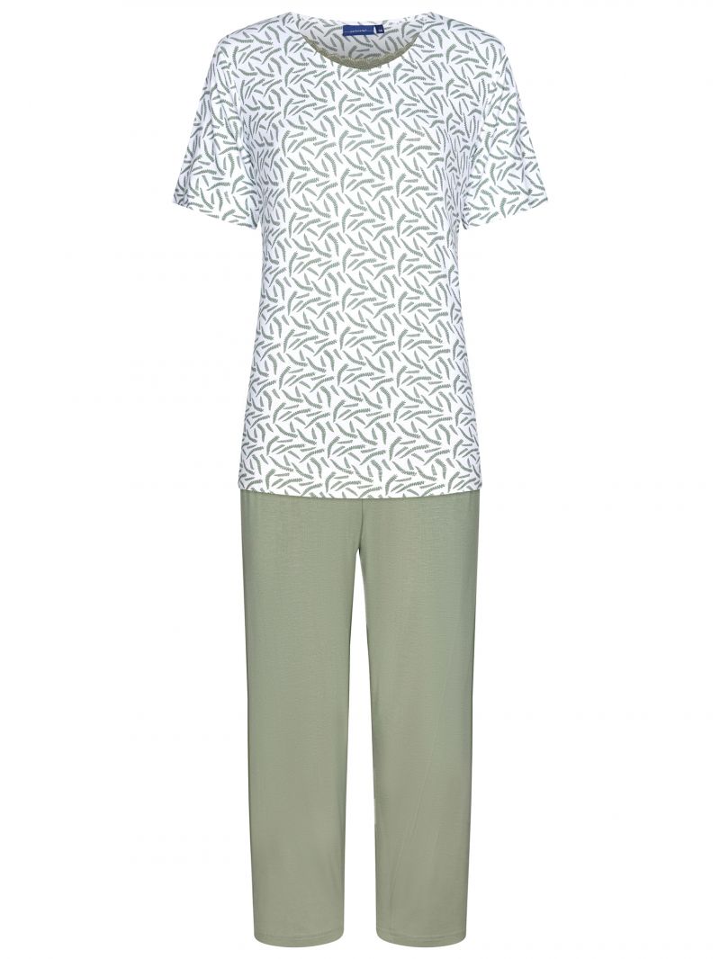 Pastunette Pyjama capri pants groen 36 -