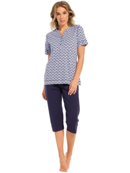 Pastunette Pyjama carpi broek blauw 42 -
