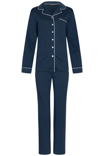 Pastunette Pyjama doorknoop blauw 50 -