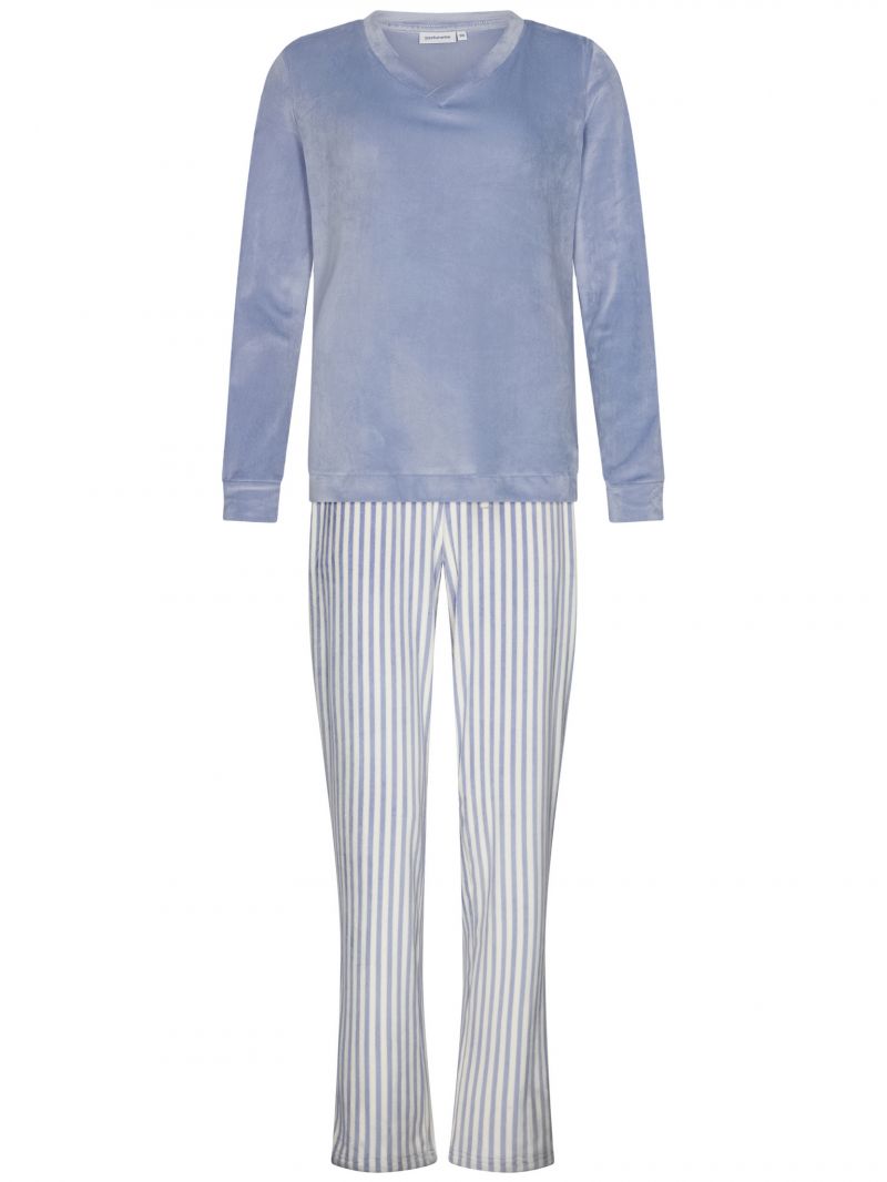 Pastunette Pyjama fleece blauw 46 -
