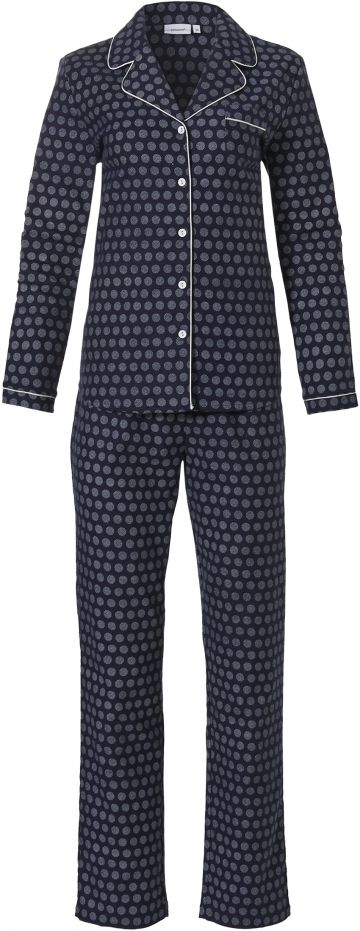 Pastunette Pyjama katoen flanel blauw 48 -