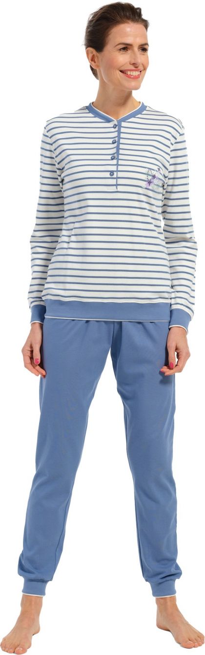 Pastunette Pyjama katoen interlock blauw 54 -