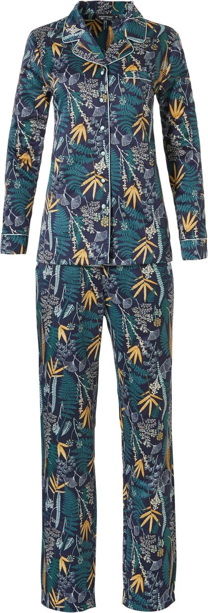 Pastunette Pyjama satijn blauw 36 -