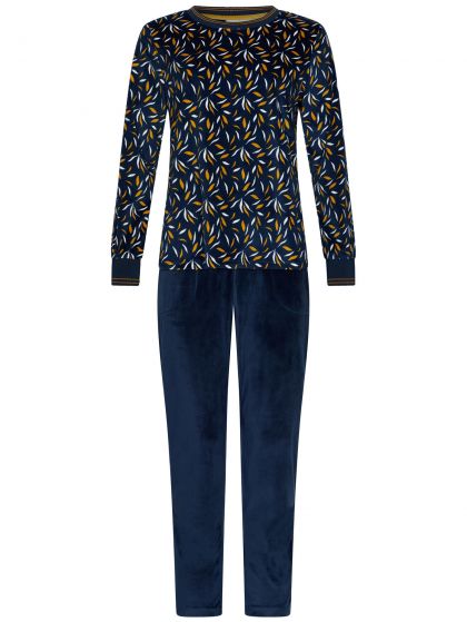 Pastunette Pyjama velours fleece blauw 38 -