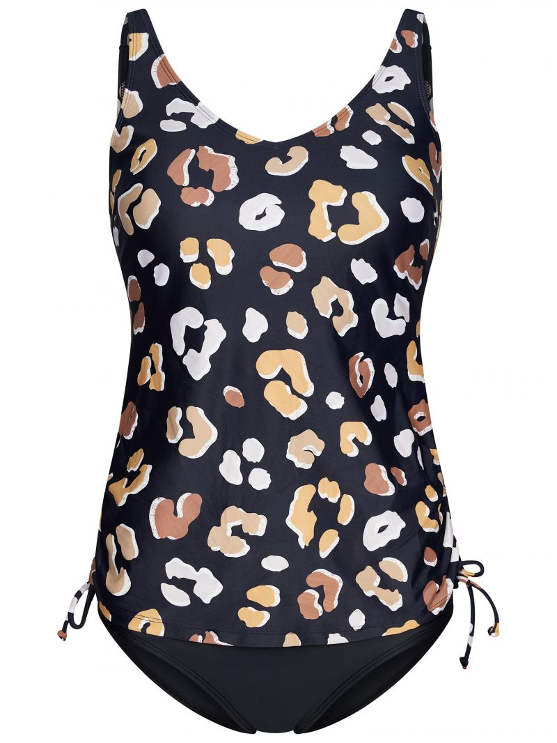 Pastunette Tankini set soft foam cup Prosthesis zwart 38 -