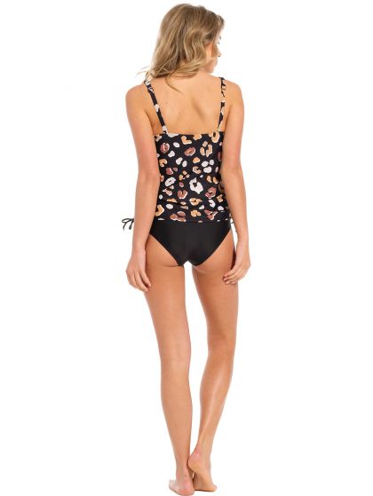 Pastunette Tankini set soft foam cup Prosthesis zwart 38 -