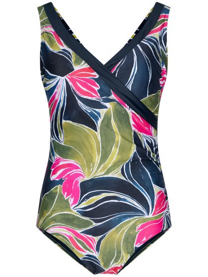 Pastunette V-neck swimsuit blauw 38 -