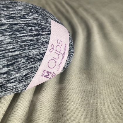 Proudbreast SoftQup ♥ Active zwart grijs Xs -