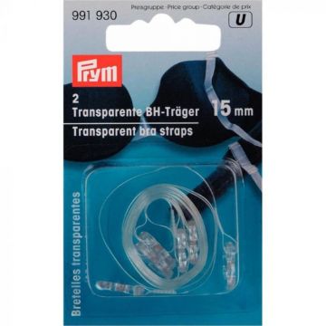 Prym BH-schouderband 15mm transparant wit One Size -