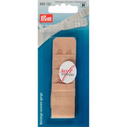 Prym BH verlengstuk 3x2 haken 25mm huidskleur One Size -