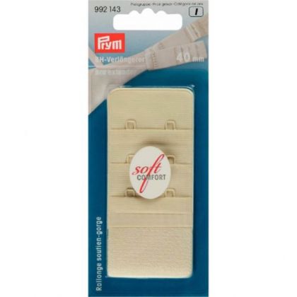 Prym BH verlengstuk 3x2 haken 40mm champagne One Size -