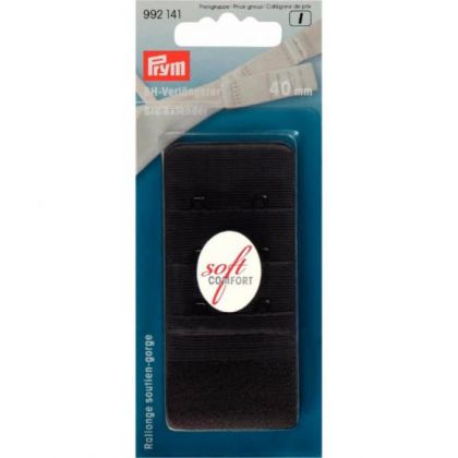 Prym BH verlengstuk 3x2 haken 40mm zwart One Size -