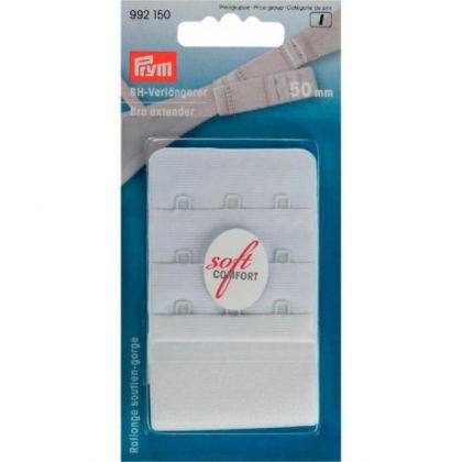 Prym BH verlengstuk 3x3 haken 50mm wit One Size -