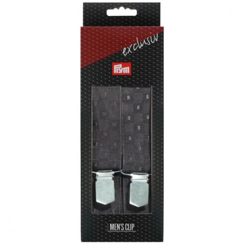 Prym Bretellen Exclufief Ruiten 120cm 35mm zwart U -