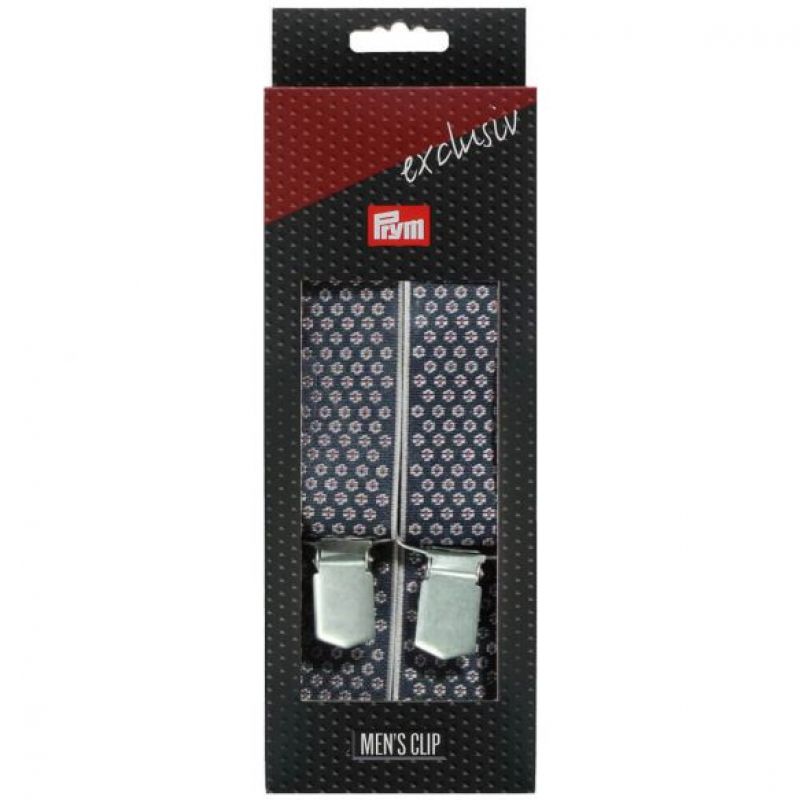 Prym Bretellen Exclufief Stippen 120cm 35mm blauw U -