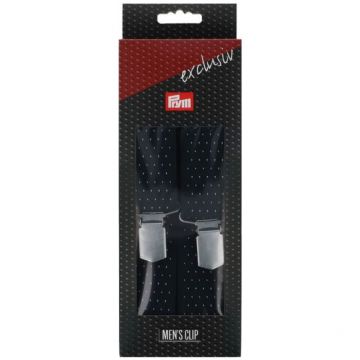 Prym Bretellen Exclufief Stippen 120cm 35mm blauw U -
