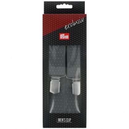 Prym Bretellen Exclufief Stippen 120cm 35mm grijs U -