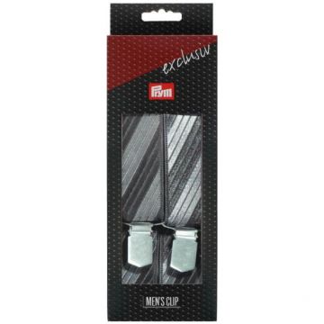 Prym Bretellen Exclufief Strepen 120cm 35mm zwart U -