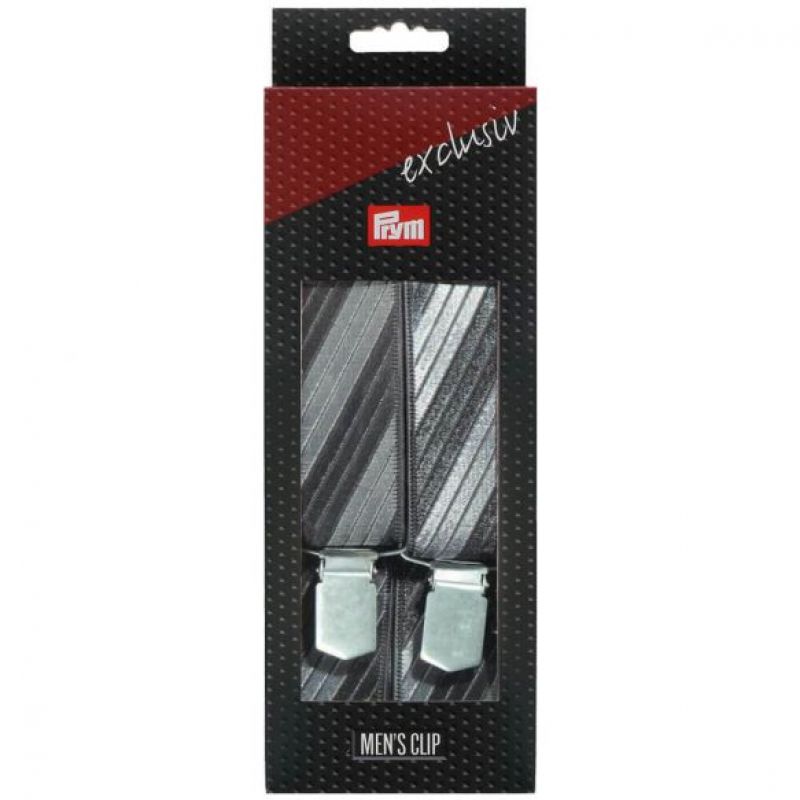 Prym Bretellen Exclufief Strepen 120cm 35mm zwart U -