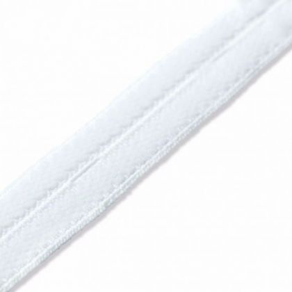 Prym Knoopsgatenelastiek velours 15mm 1m wit U -