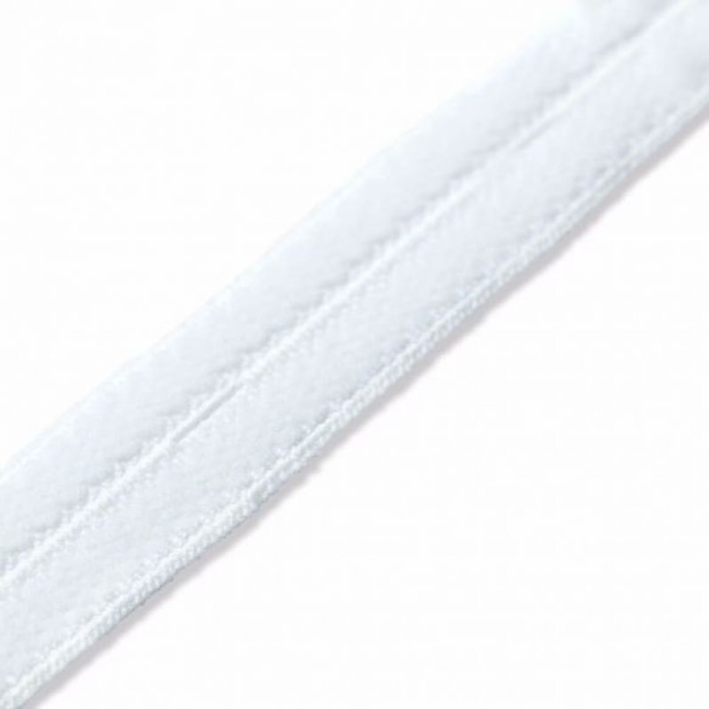 Prym Knoopsgatenelastiek velours 15mm 1m wit U -